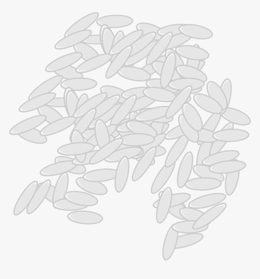 Clip Art Black And White Rice, HD Png Download