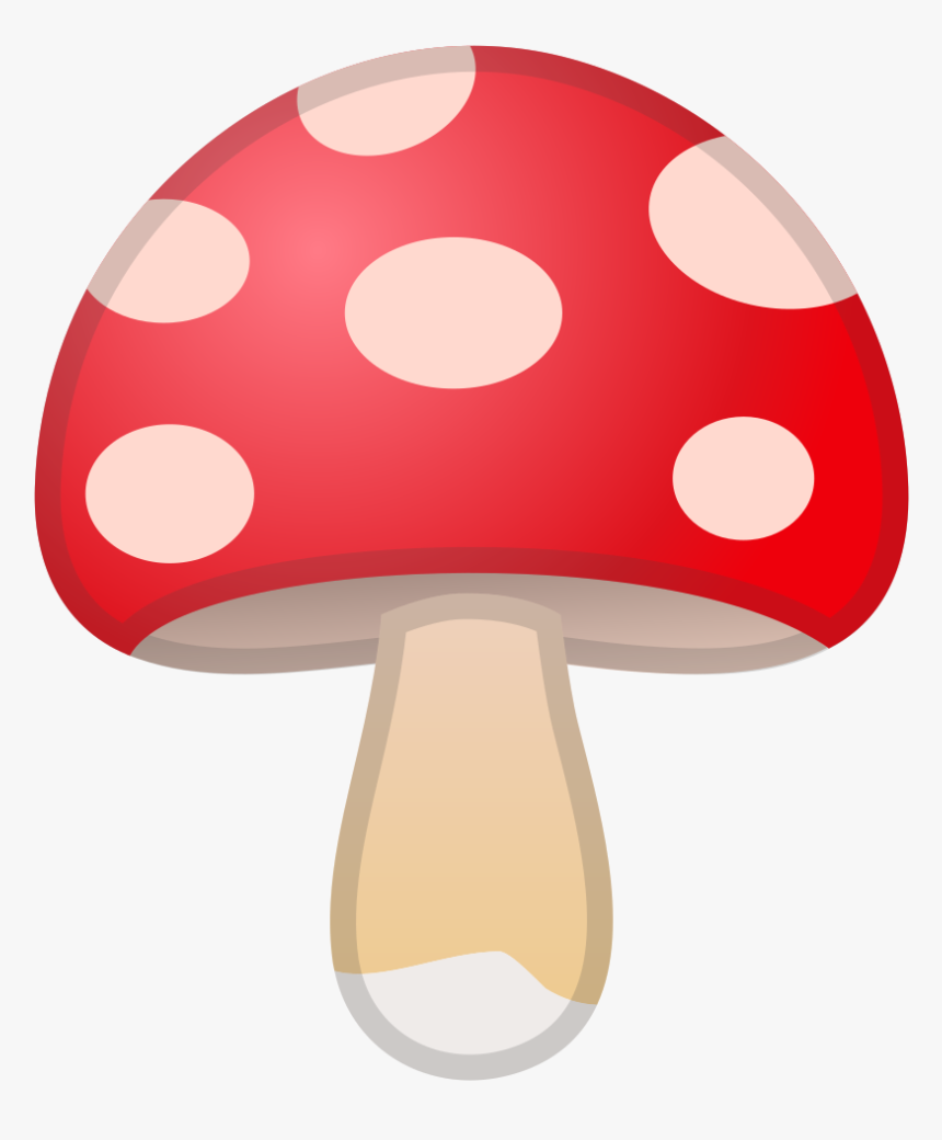 Mushroom,red,polka Art - Emoji Fungo, HD Png Download