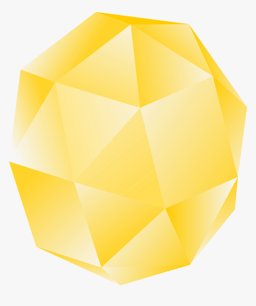 Gem,shine,yellow,free Vector Graphics,free Pictures, - Triangle, HD Png Download