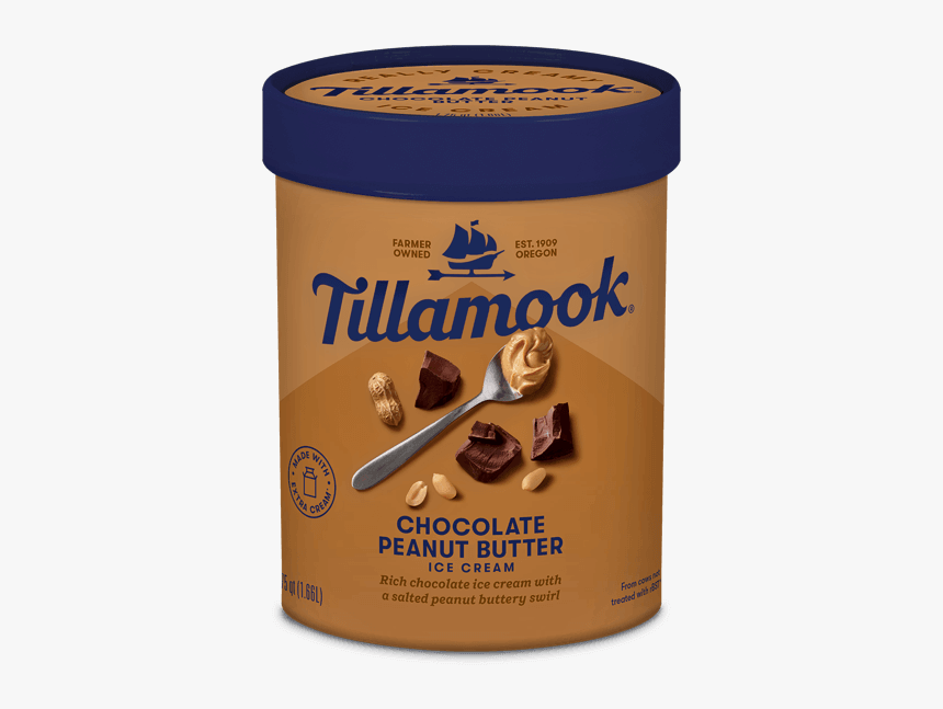Tillamook Chocolate Peanut Butter Ice Cream, HD Png Download
