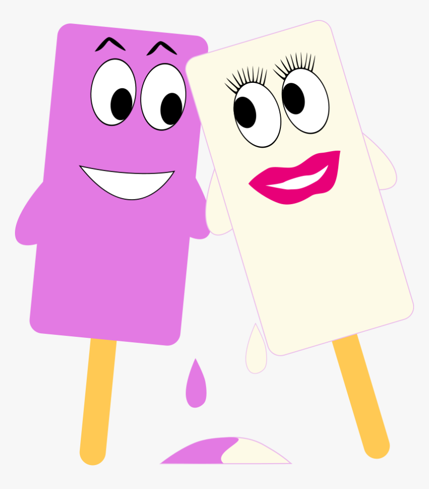 Ice Cream Girl And Boy In Love Svg Clip Arts - Ice Cream Love Clipart, HD Png Download