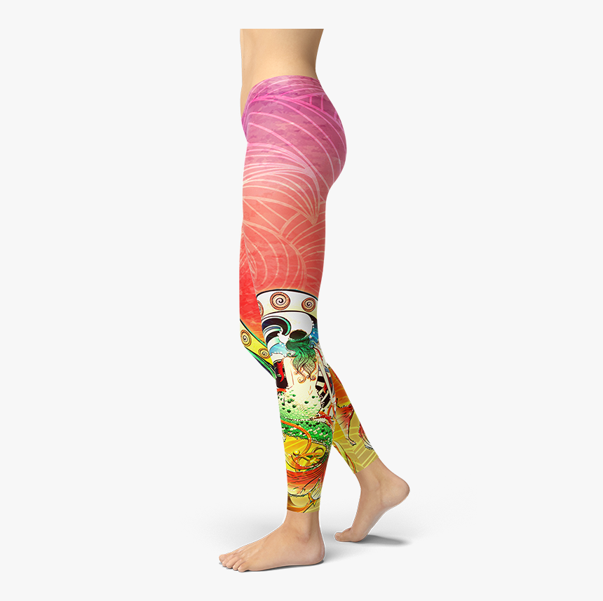 Rainbow Mermaid Leggings Yoga Gym Fitness Clothing - Yoga Pants, HD Png Download