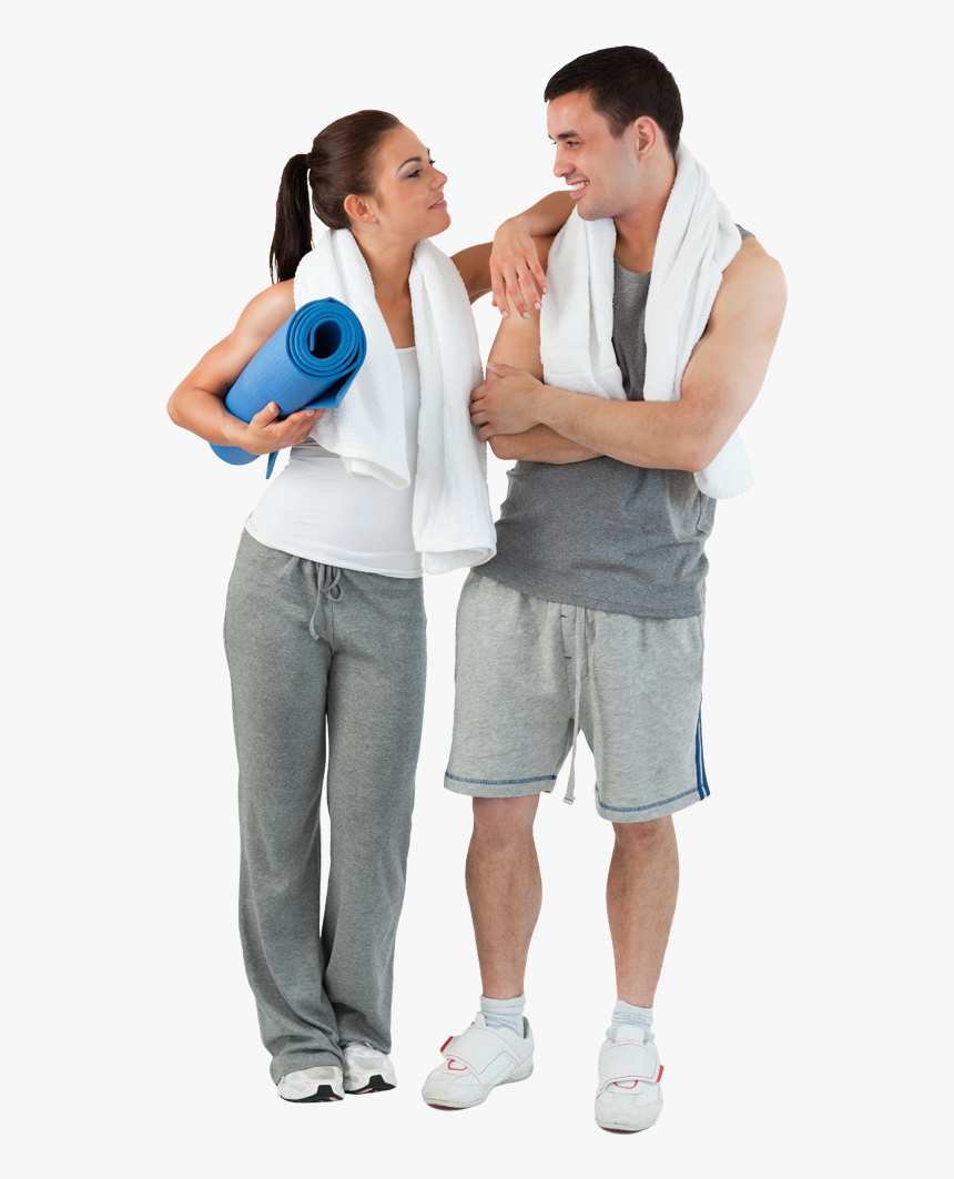 Fitness Png - Man Woman Gym Png, Transparent Png
