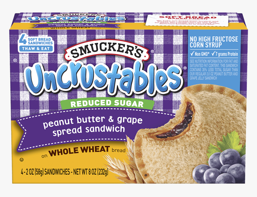 Whole Wheat Uncrustables, HD Png Download