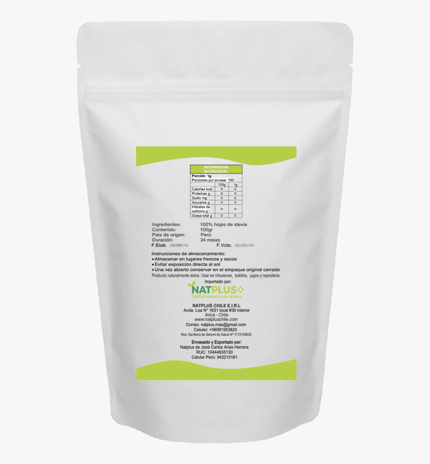 Stevia Hojas En Polvo X 100gr - Cocoa Solids, HD Png Download