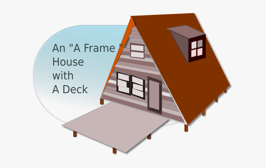 Frame House Cartoon, HD Png Download