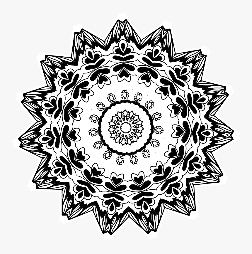 White Henna Tattoos Designs - Chakra Design Png, Transparent Png