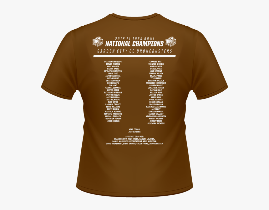 2016 Njcaa El Toro Bowl National Champions Brown T-shirt - Drudkh Forgotten Legends Shirt, HD Png Download