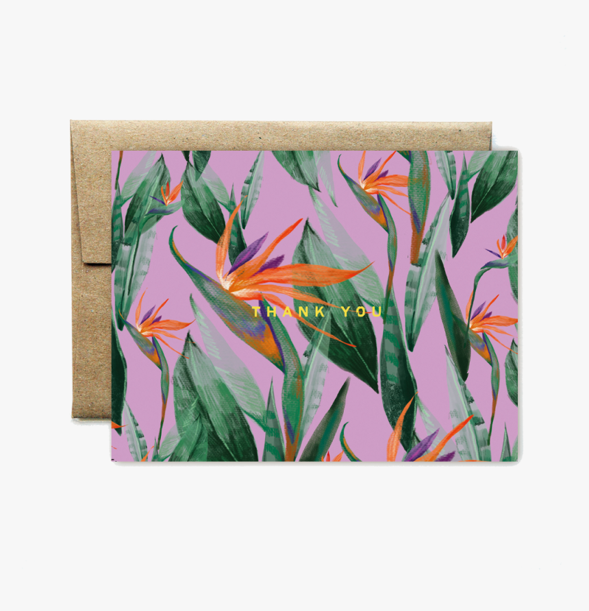 Foil Bird Of Paradise Thank You Set - Bird Of Paradise, HD Png Download