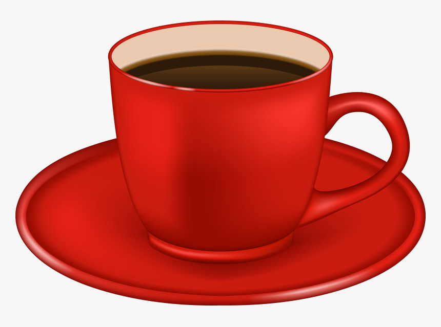 Red Coffee Cup Clipart, HD Png Download