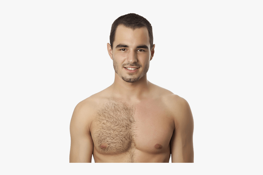 Male Chest Hair Removal Hair Removal On Man Hd Png Download