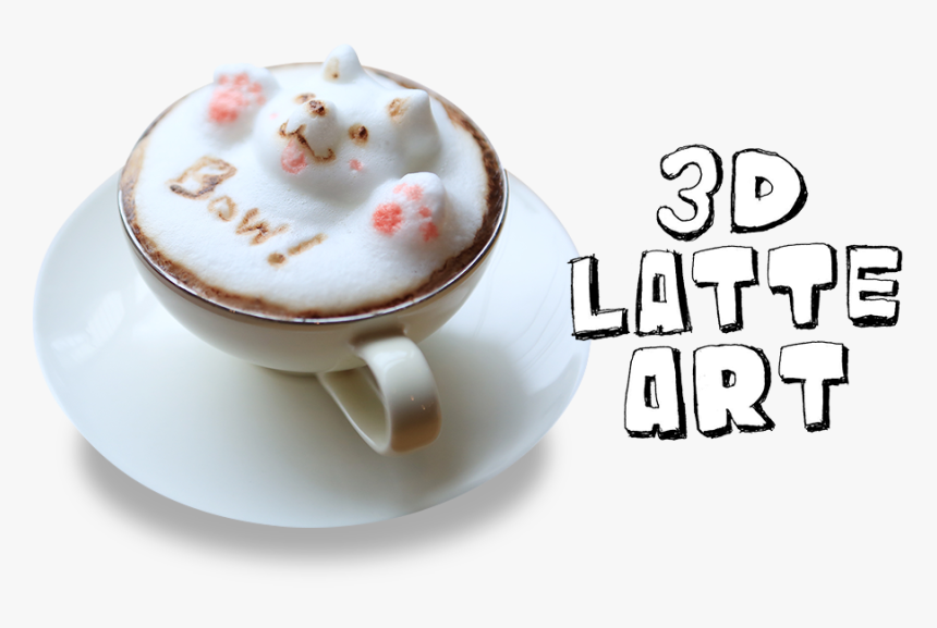 Cà Phê Latte Ve 3d, HD Png Download