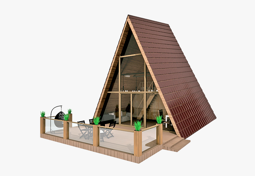 Love Tiny With Deck - Cabañas Vikingas Planos, HD Png Download