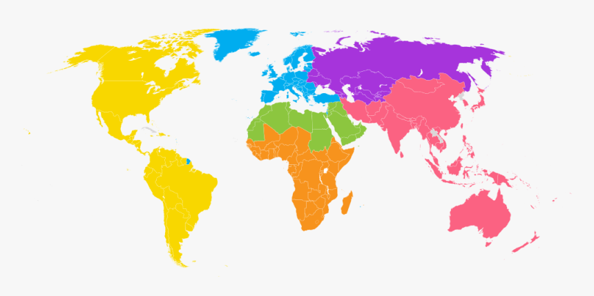 Blank World Map For Paint, HD Png Download