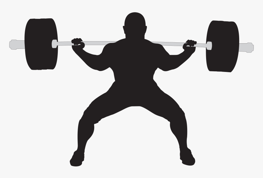 Weight Lifting Squat Clipart, HD Png Download