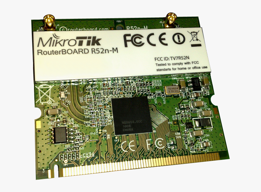 Routerboard R52n M Top View Transparent - Mikrotik, HD Png Download