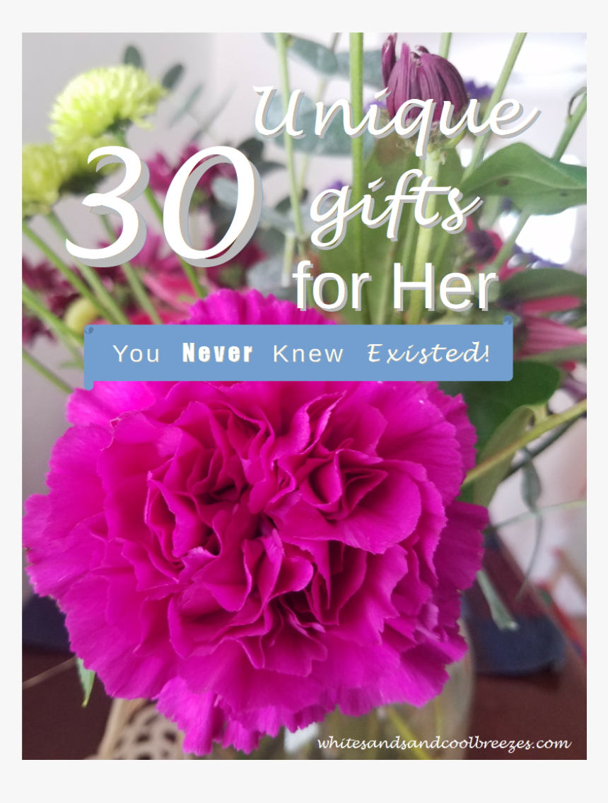 Pink Carnation With Text Overlay 30 Unique Gifts For - Carnation, HD Png Download