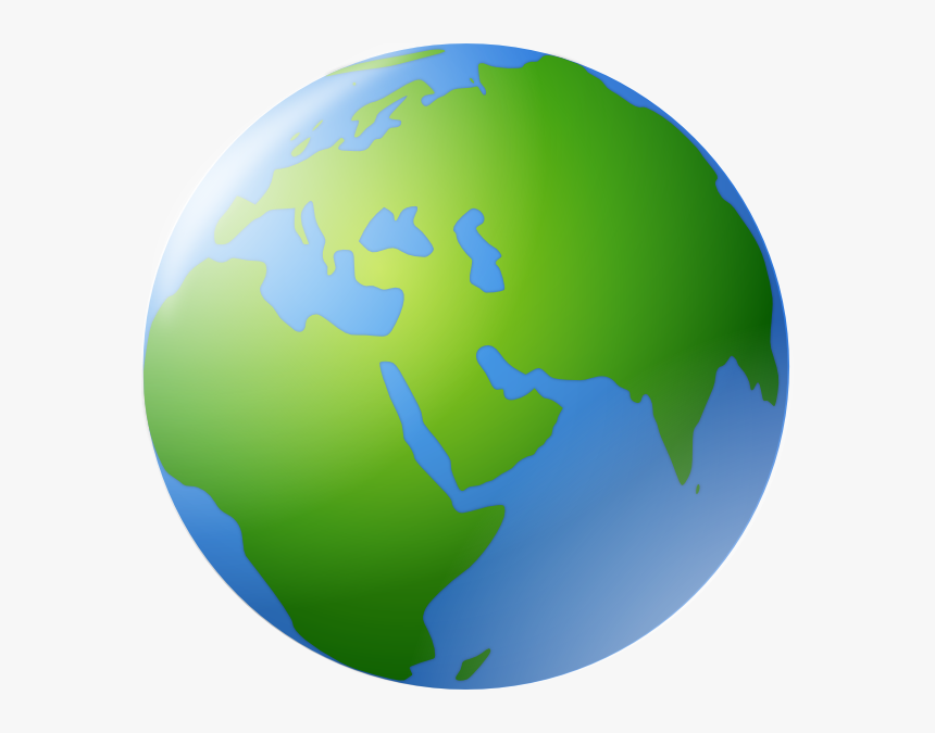 World Globe Svg Clip Arts - Cartoon World, HD Png Download