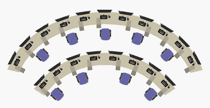 Keyboard - Control Room Top View, HD Png Download
