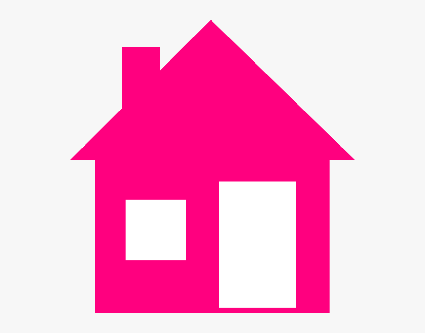 Clip Art At Clker - Pink House Clipart, HD Png Download