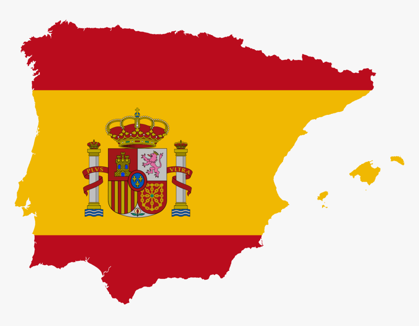 Flag Map Of Greater Spain - Map Of Spain Png, Transparent Png