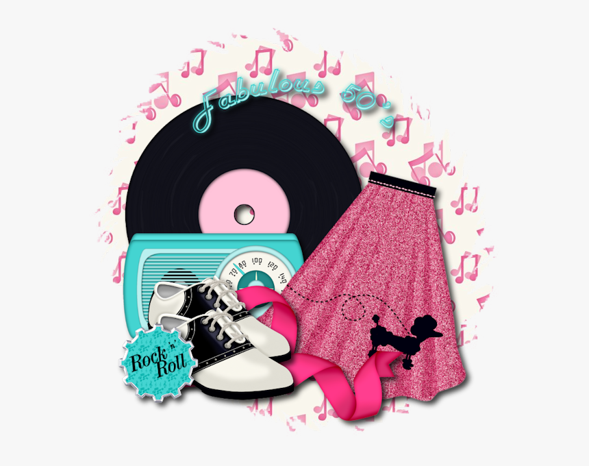 Poodle Skirt Png - Fabulous 50's Clip Art, Transparent Png
