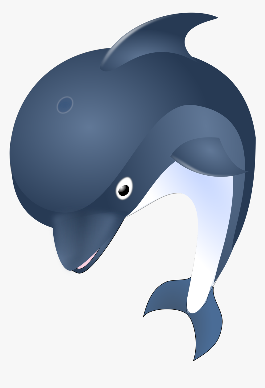 Jumping Dolphin Clip Arts - Delfin Cartoon, HD Png Download