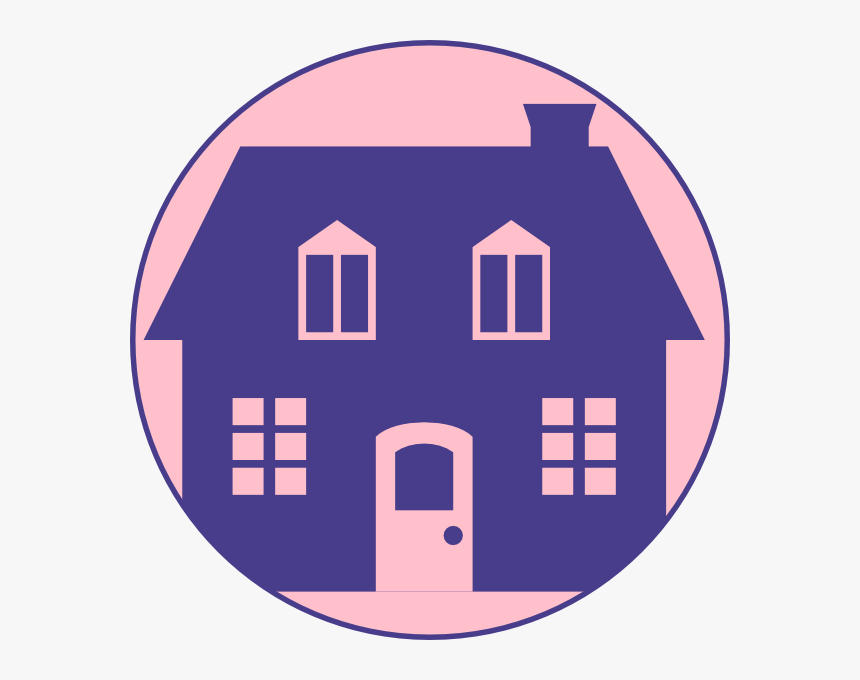 Little Blue House With Pink Background Svg Clip Arts - Wanted Home For Sale, HD Png Download