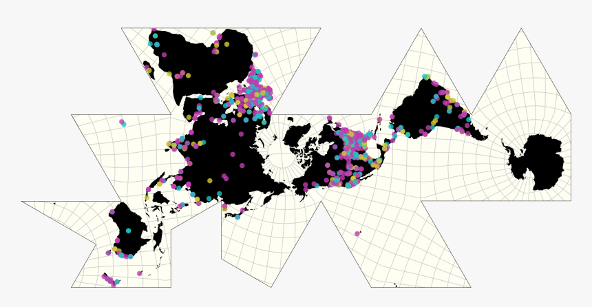 High Resolution Dymaxion Map, HD Png Download
