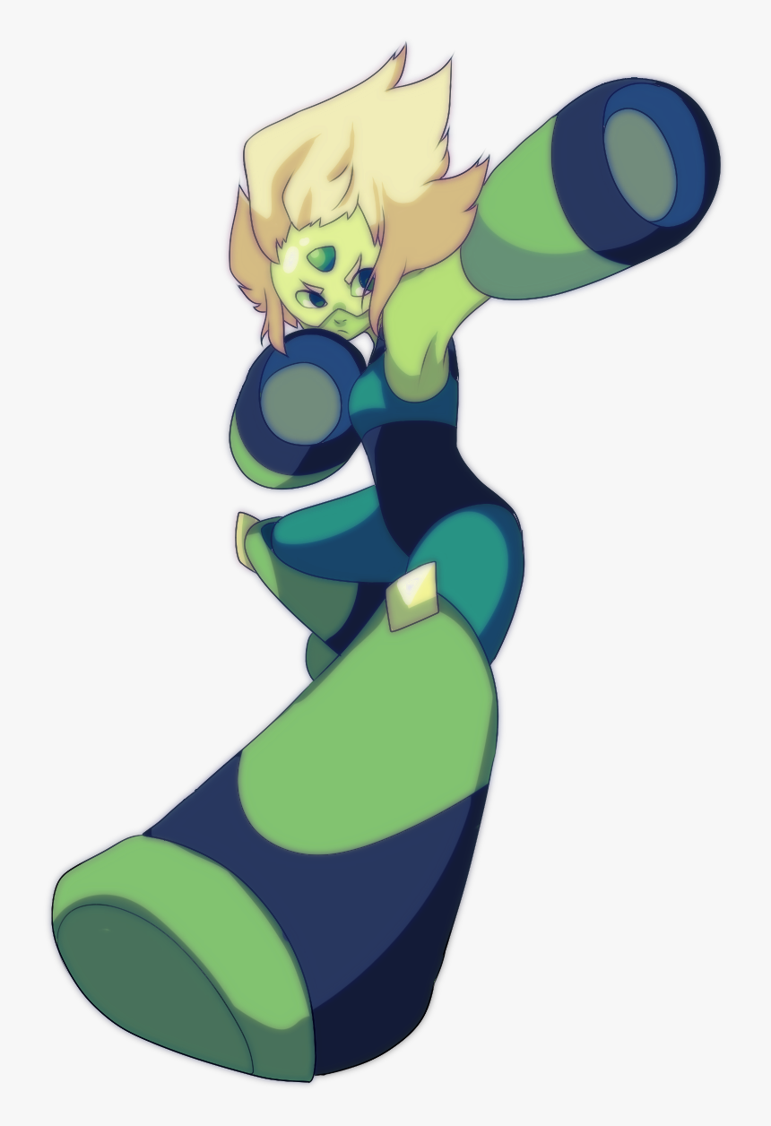 Vertebrate Fictional Character - Steven Universe Peridot Fighting, HD Png Download