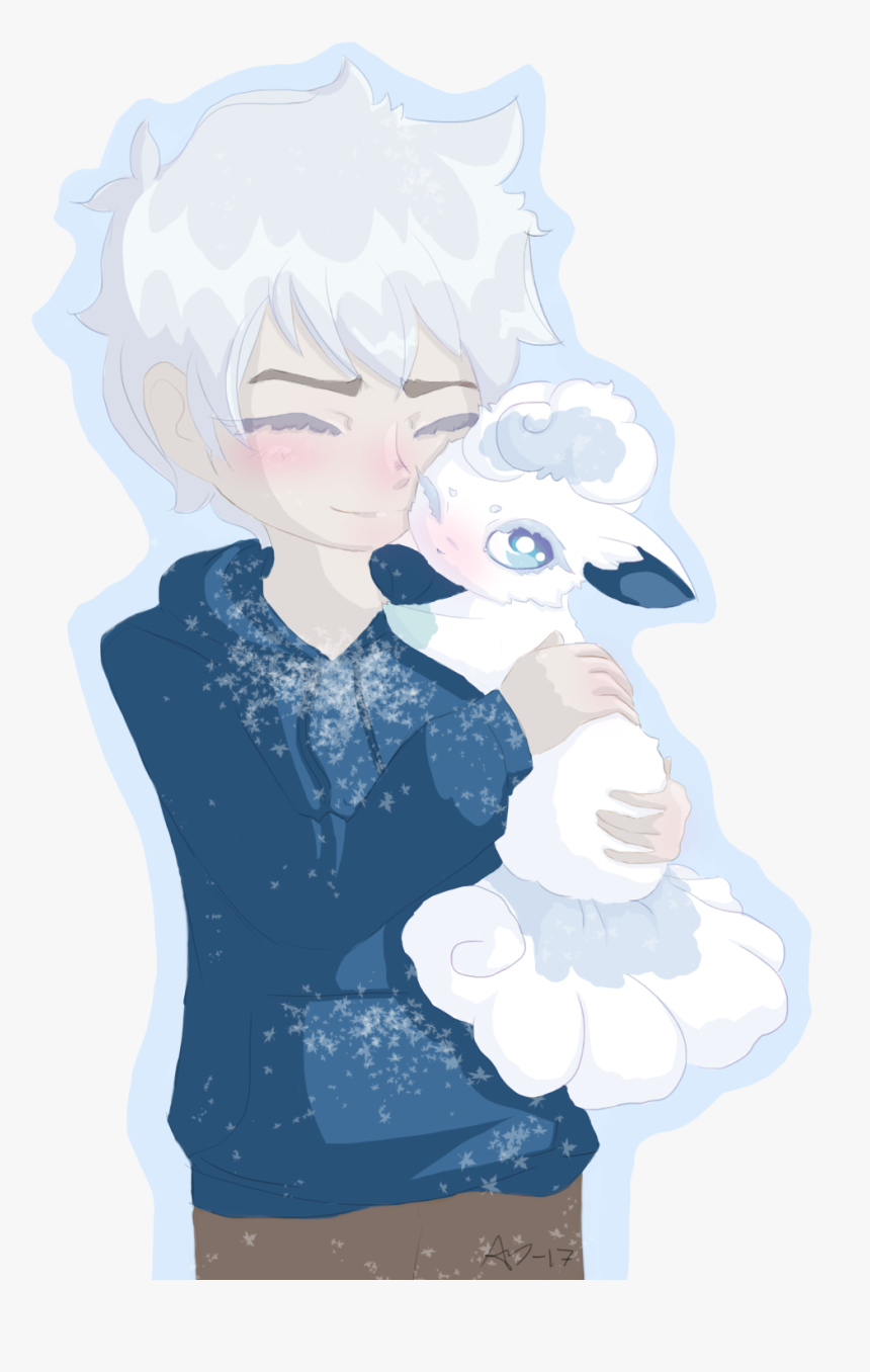Jack Frost And Alola Vulpix By Amicyberspace - Illustration, HD Png Download