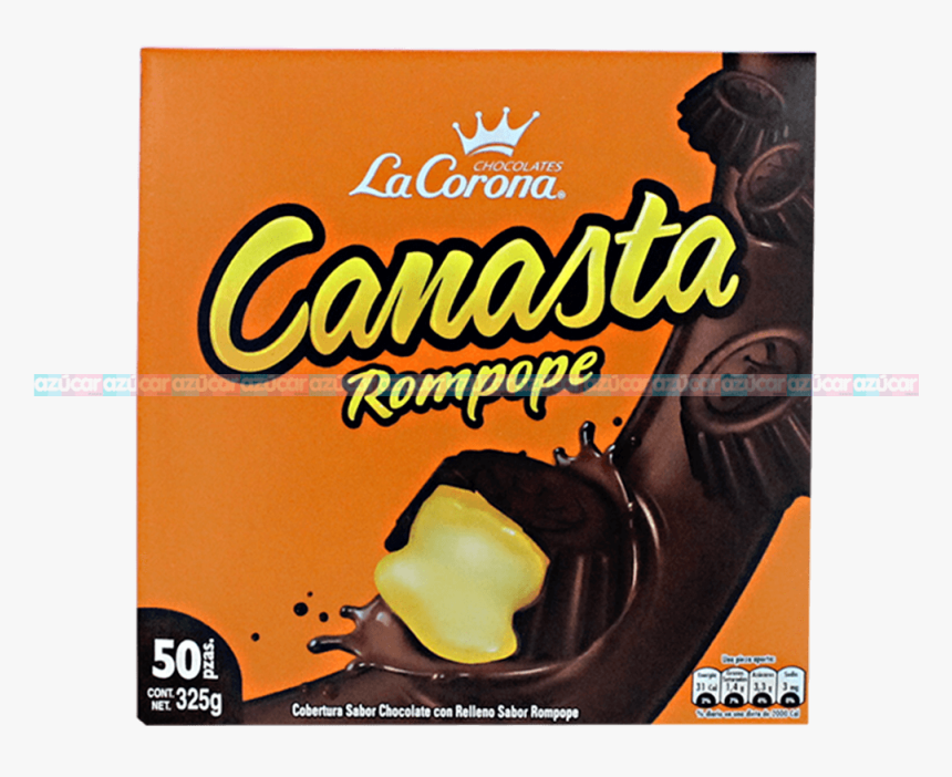 La Corona Canasta Relleno Rompope 24/50 La Corona - Chocolates Canasta Corona, HD Png Download