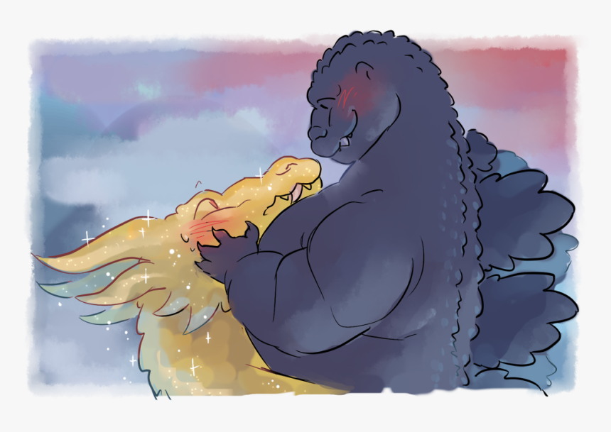 Godzilla Cleavage - Cartoon, HD Png Download