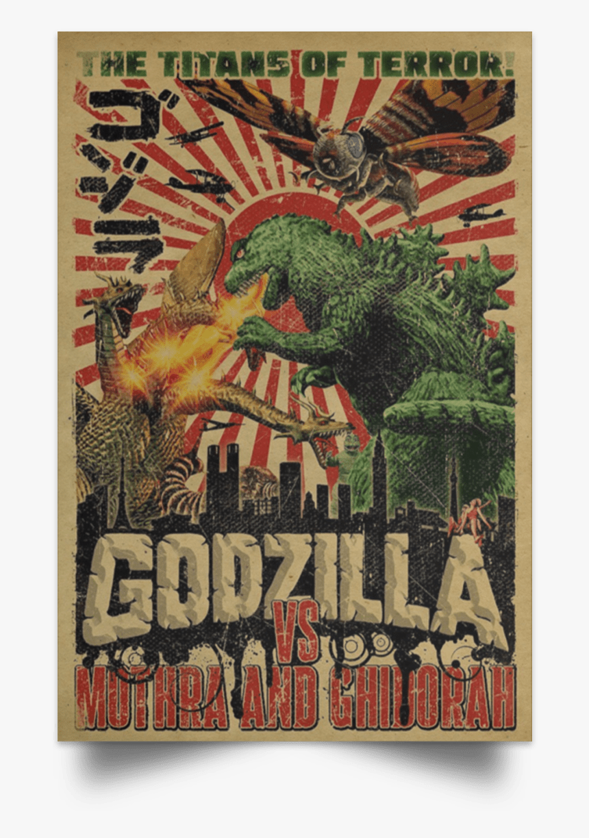 Vintage Godzilla T Shirt, HD Png Download