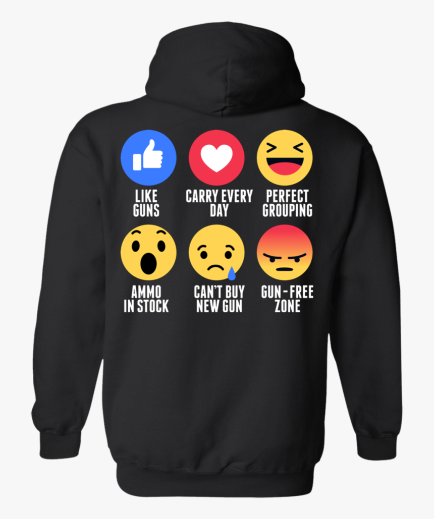 Like Guns Carry Every Day Funny Emoji Shirt For Gun - T-shirt, HD Png Download