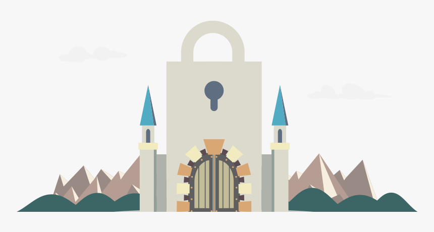 Secure-fort - Illustration, HD Png Download