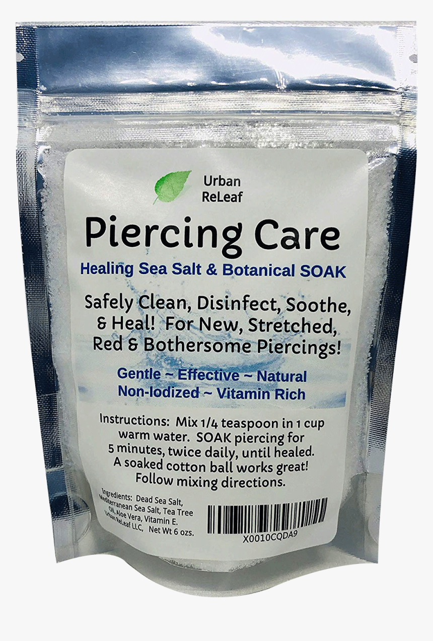 Urban Releaf Piercing Care 6 Oz Bag - Packaging And Labeling, HD Png Download