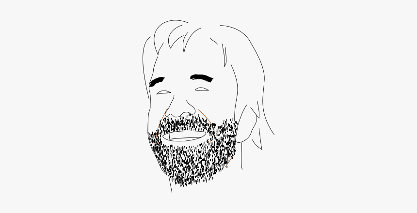 Chuck Norris Smiling Svg Clip Arts - Sketch, HD Png Download