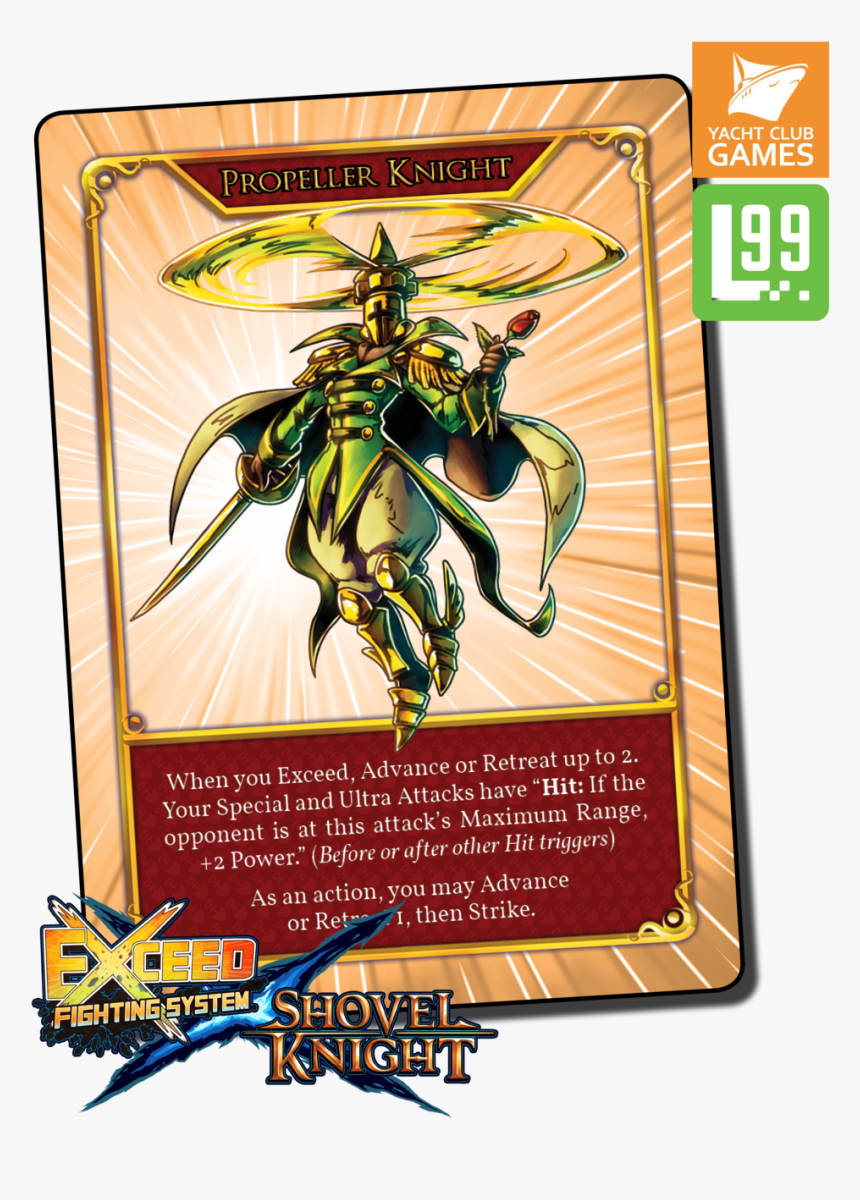 Exceed Card Previews - Exceed Fighting System Shovel Knight, HD Png Download