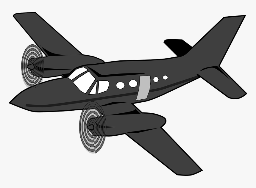 Airplane Clipart Moving, HD Png Download