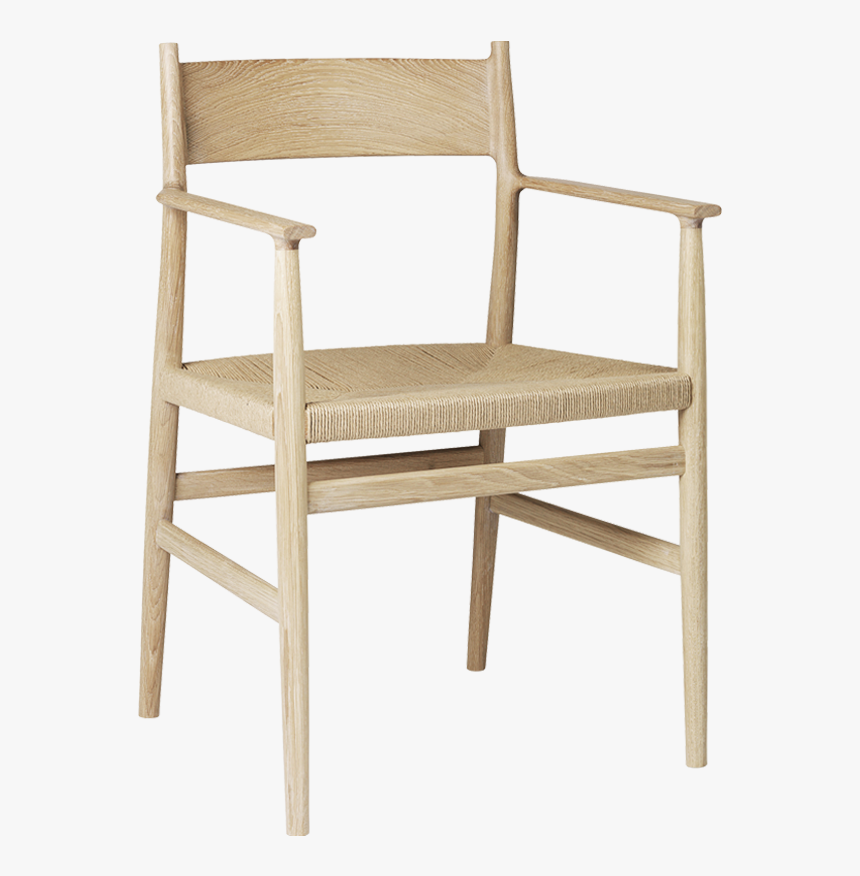 Arv Armchair Whiteoiledoak Solidback - Arv Chair, HD Png Download
