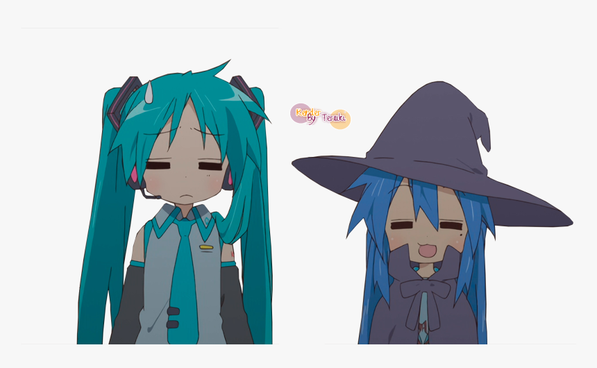Transparent Lucky Star Konata Png - Lucky Star Kagami Hatsune Miku, Png Download