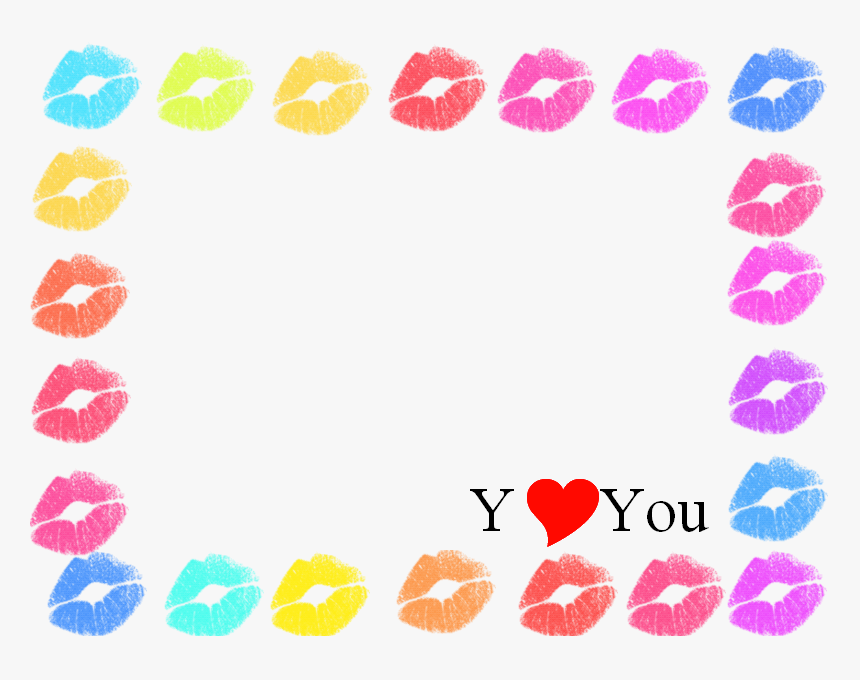 Moldura Beijo Png, Transparent Png