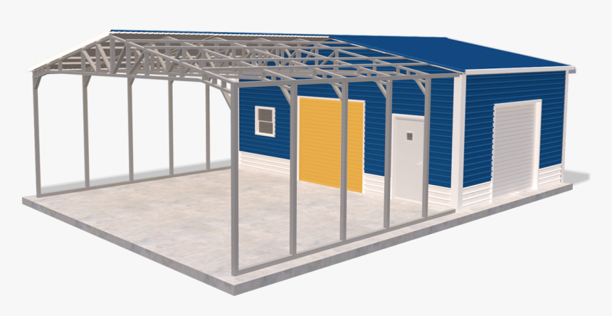 Shed , Png Download - Steel Tubing Frame Garage, Transparent Png