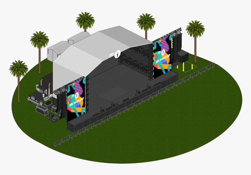 Bbc Radio 1 - Palm Tree, HD Png Download