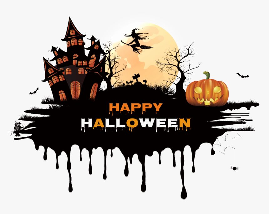 Happy Halloween Witch On Broomstick With Moon Shirt - Halloween Cookie Cake Cool, HD Png Download