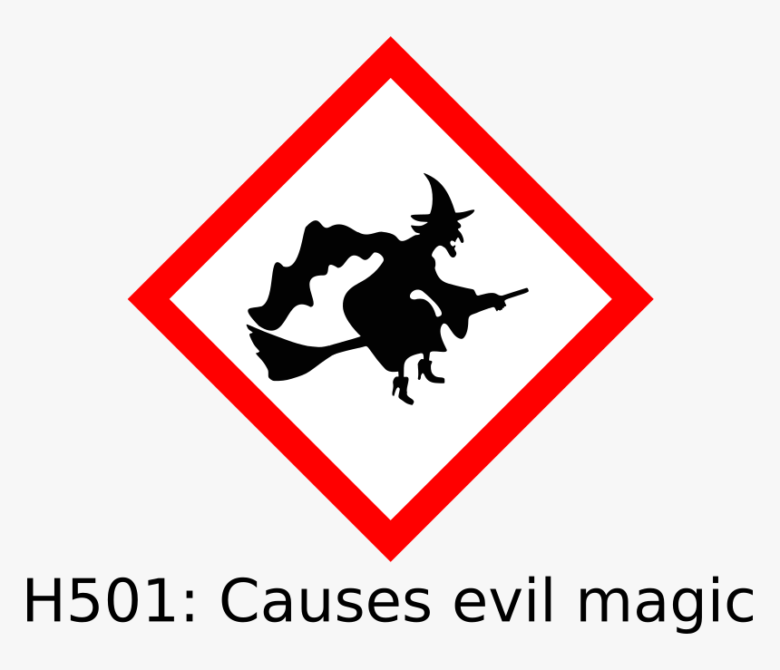 Witch Hazard - Witch On A Broom, HD Png Download