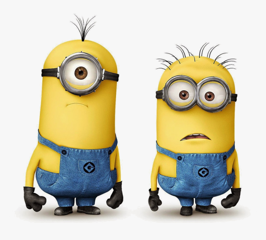Minion Free Minions Font Cliparts Clip Art On Transparent - 2 Minions, HD Png Download