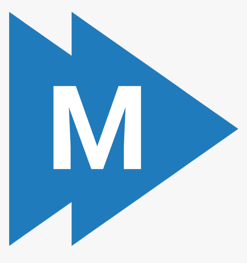 Bm Logo Blue - Triangle, HD Png Download
