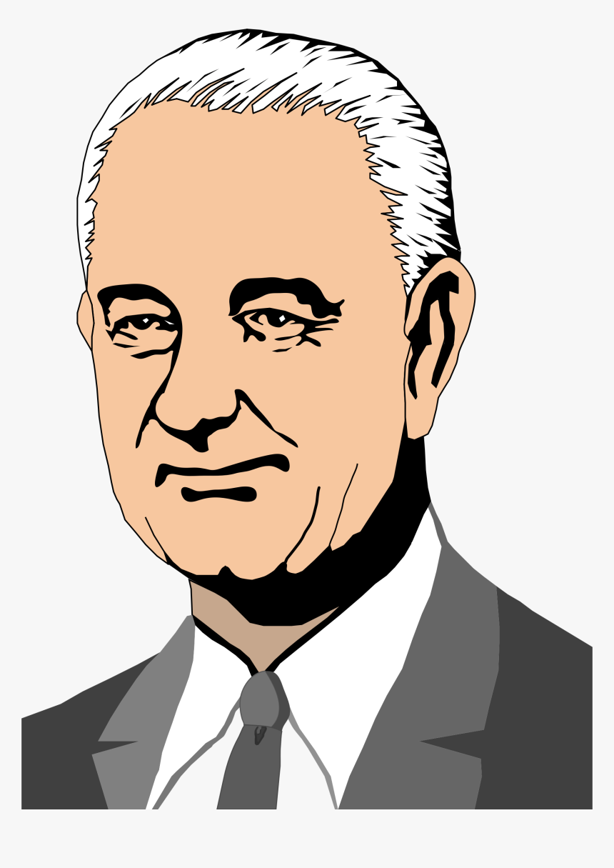 Johnson President Of The United States Computer Icons - Lyndon B Johnson Cartoon, HD Png Download